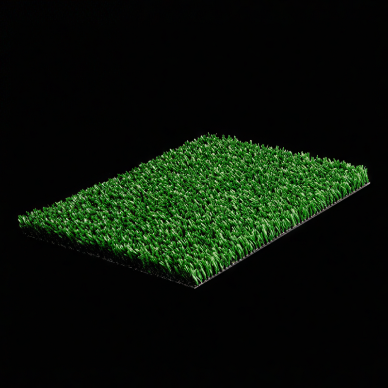 Tennis Court - Green synthetic grass close-up